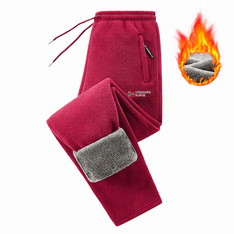 Unisex tykke varme fleecebukser – Myke, behagelige og perfekte til vinteren ✨👖❄️
