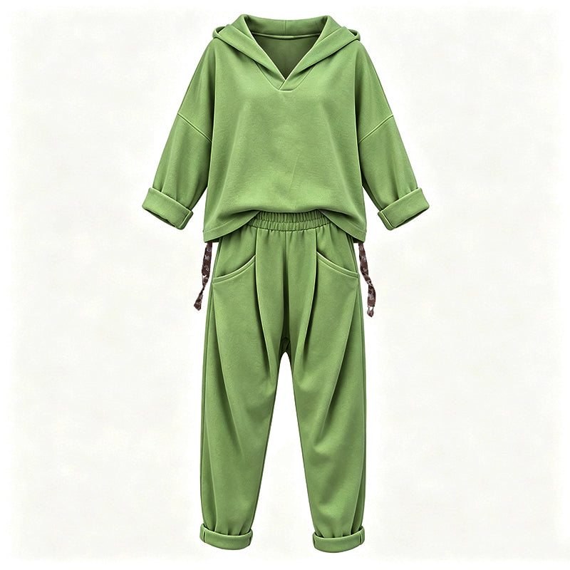 Women's Hooded Sweatshirt & Lounge Pants Set