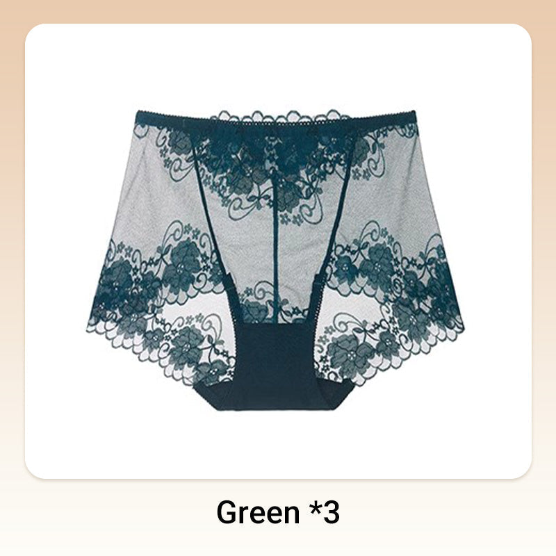 💥Håndheklet blonder med høy høyde Boxer Briefs for kvinner