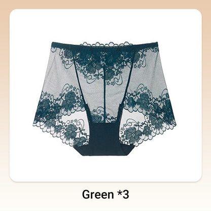 💥Håndheklet blonder med høy høyde Boxer Briefs for kvinner