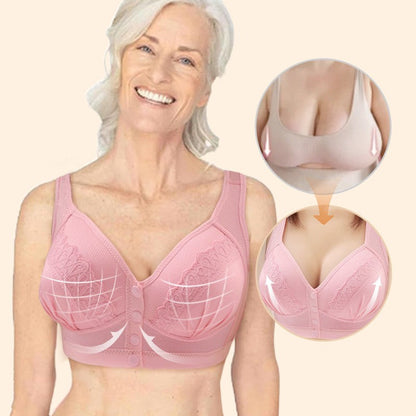 🔥Kjøp 1 – få 1 gratis✨👙 CloudComfort™ bomullsbh med knapper foran | Myk komfort til hverdag