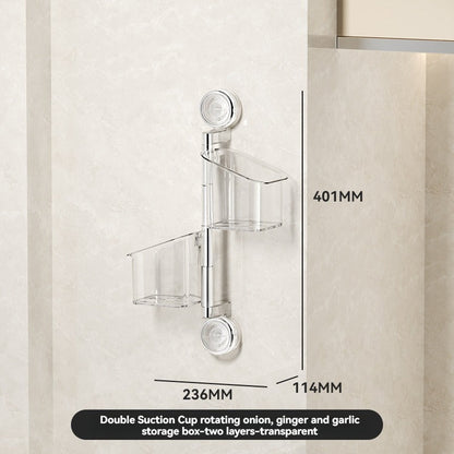 🔥 2025 Перфорирана стойка за съхранение на подправки с вендузи