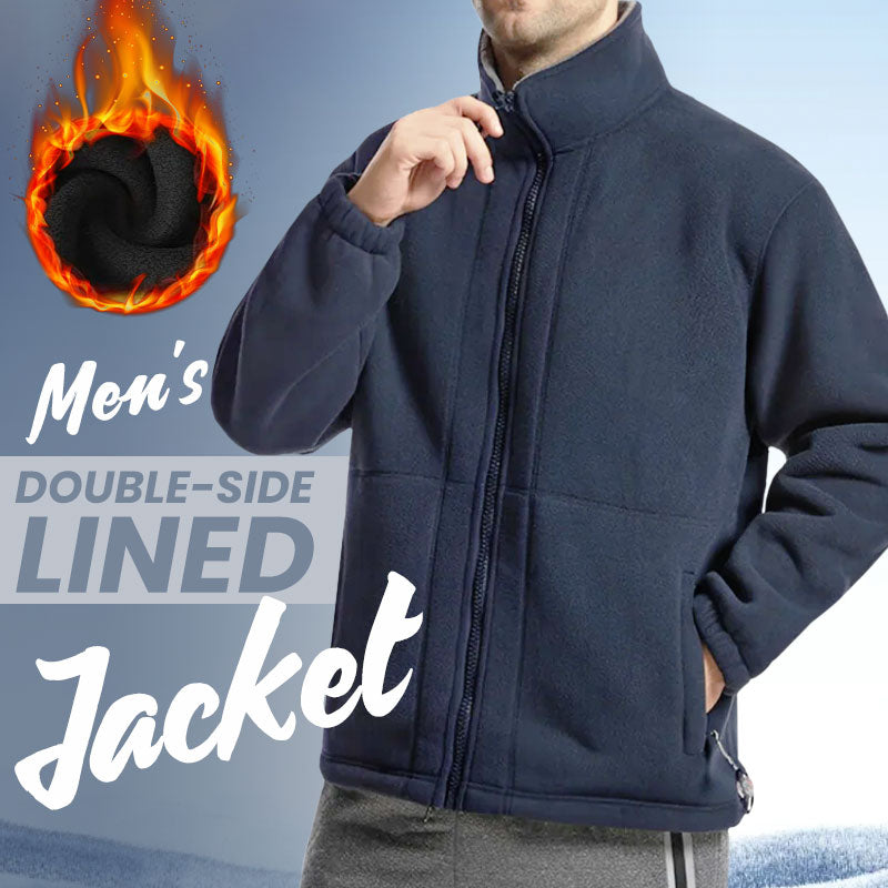 🎄Herrejakke i dobbeltvevd fleece