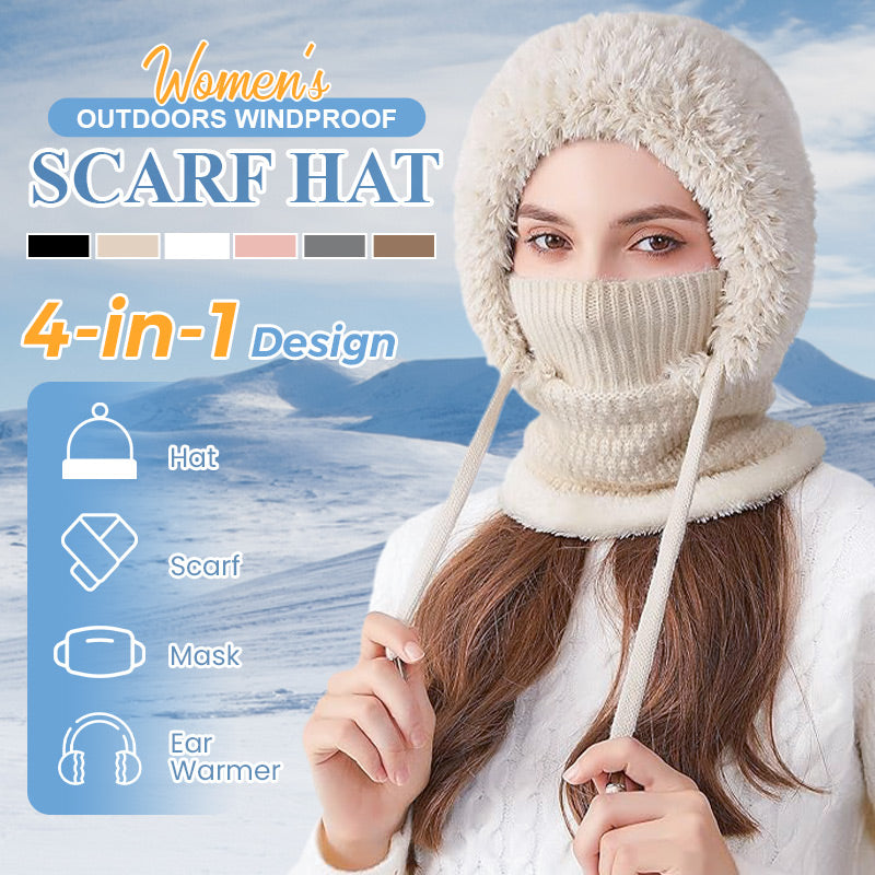 🧣 3-i-1 vinterbalaklava for kvinner – passer under hjelm
