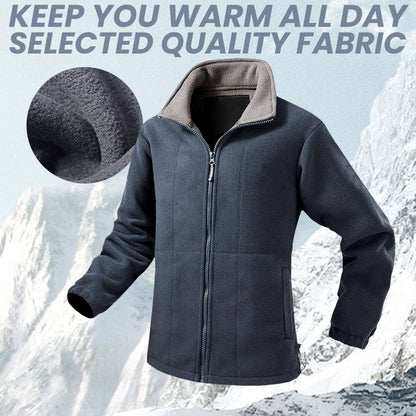🎄Herrejakke i dobbeltvevd fleece