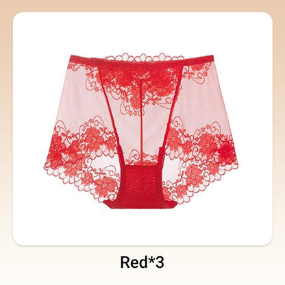 💥Håndheklet blonder med høy høyde Boxer Briefs for kvinner