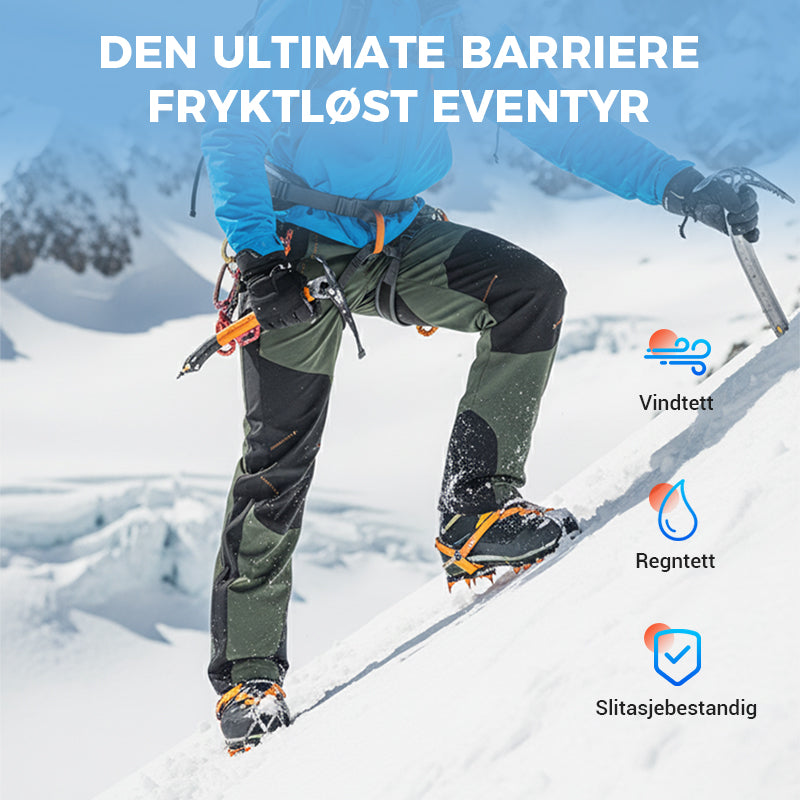 Vindtett vanntett, varm, elastisk midje turbukse