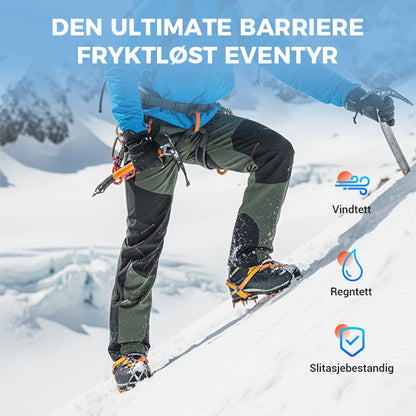 Vindtett vanntett, varm, elastisk midje turbukse