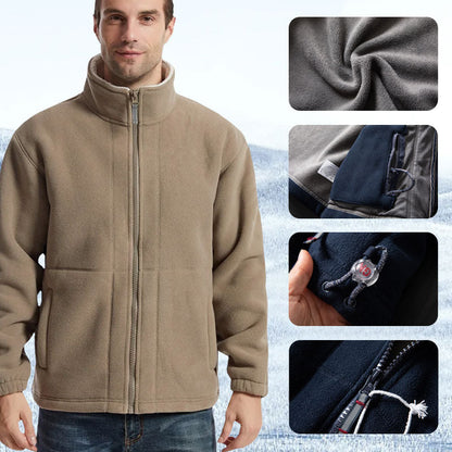 🎄Herrejakke i dobbeltvevd fleece