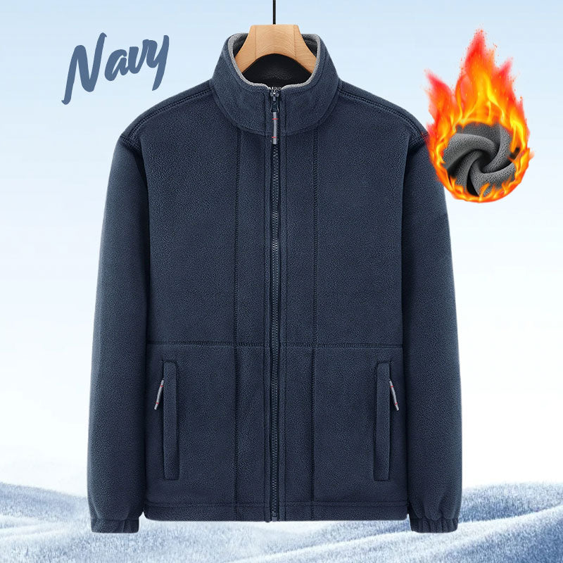 🎄Herrejakke i dobbeltvevd fleece