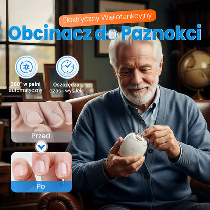 【✨ 1 + 1 безплатно】Универсална автоматична машина за пилене на нокти – подходяща за възрастни хора и деца