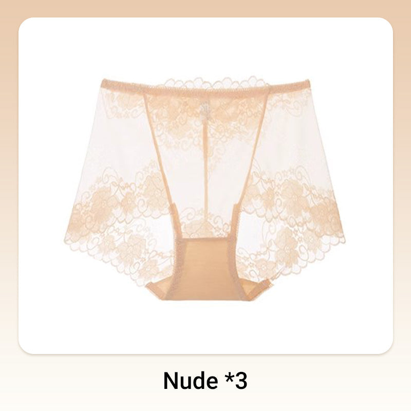 💥Håndheklet blonder med høy høyde Boxer Briefs for kvinner
