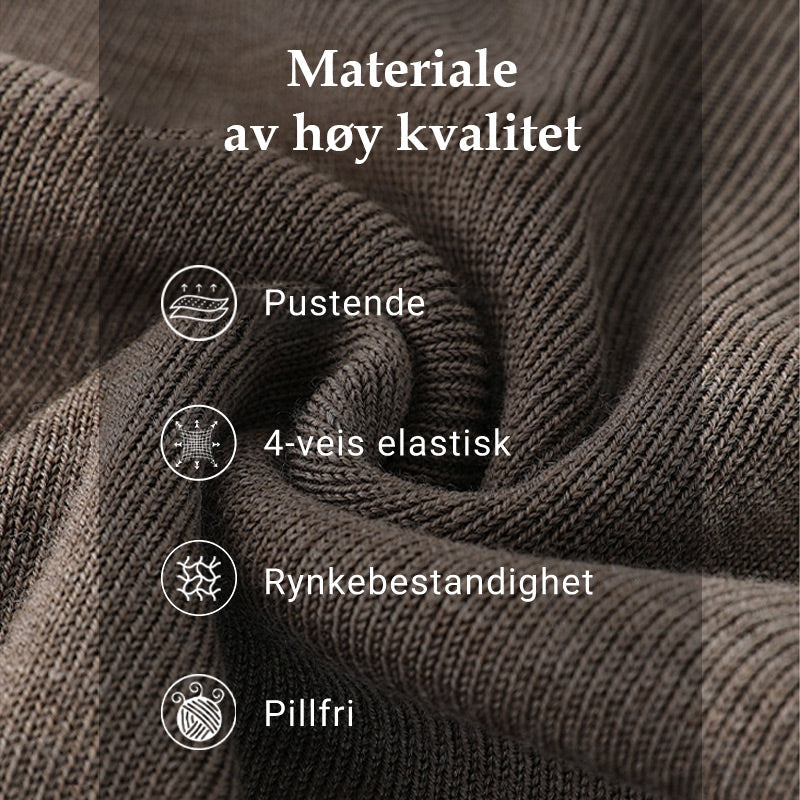 🔥🎄 Julekampanje – 50% RABATT 🎄🔥 Stilig & Elegant Plissert Kjole for Kvinner med Rund Hals 👗✨