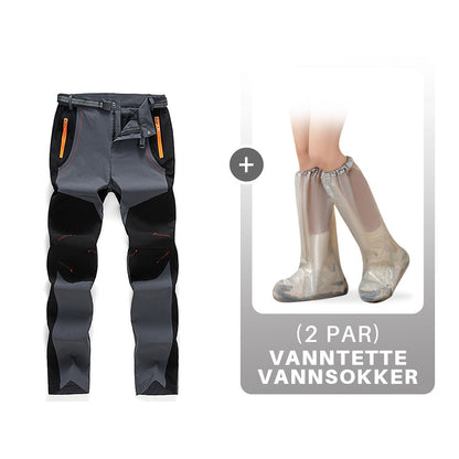 Vindtett vanntett, varm, elastisk midje turbukse