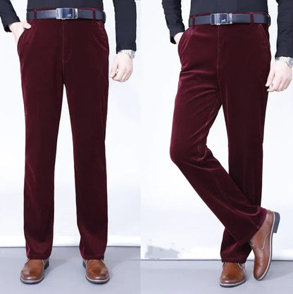 🍂Rete lange herrebukser laget av elastisk kordfløyel