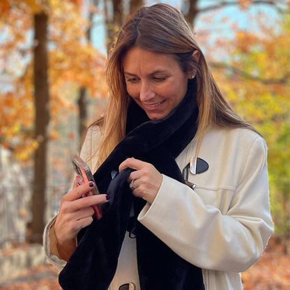 【Kjøp 1 få 1 gratis】🧣 Skjerf med åpen hals og glidelåslomme fra Sprigs