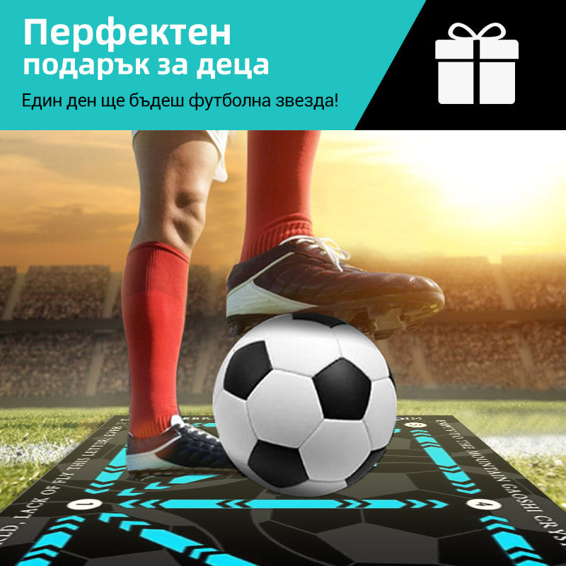 ⚽ Футболен влак Мат за всички нива Неплъзгаща се тиха