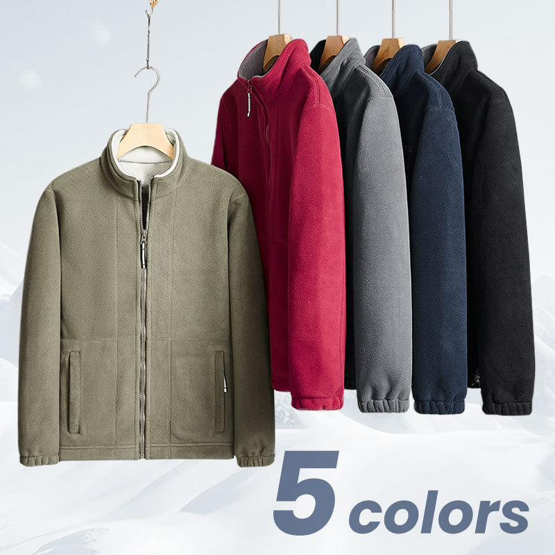 🎄Herrejakke i dobbeltvevd fleece