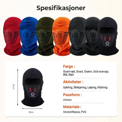 Unisex vindtett vintermaske – Dekker hele ansiktet for maksimal varme og beskyttelse ❄️🧣