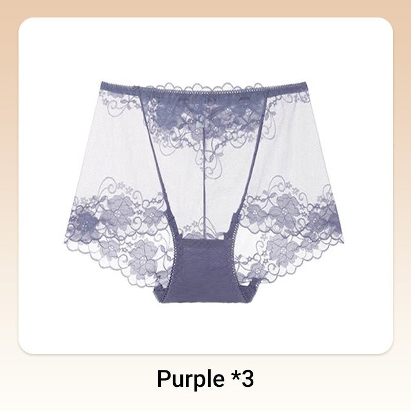 💥Håndheklet blonder med høy høyde Boxer Briefs for kvinner