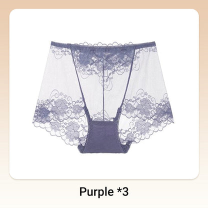 💥Håndheklet blonder med høy høyde Boxer Briefs for kvinner