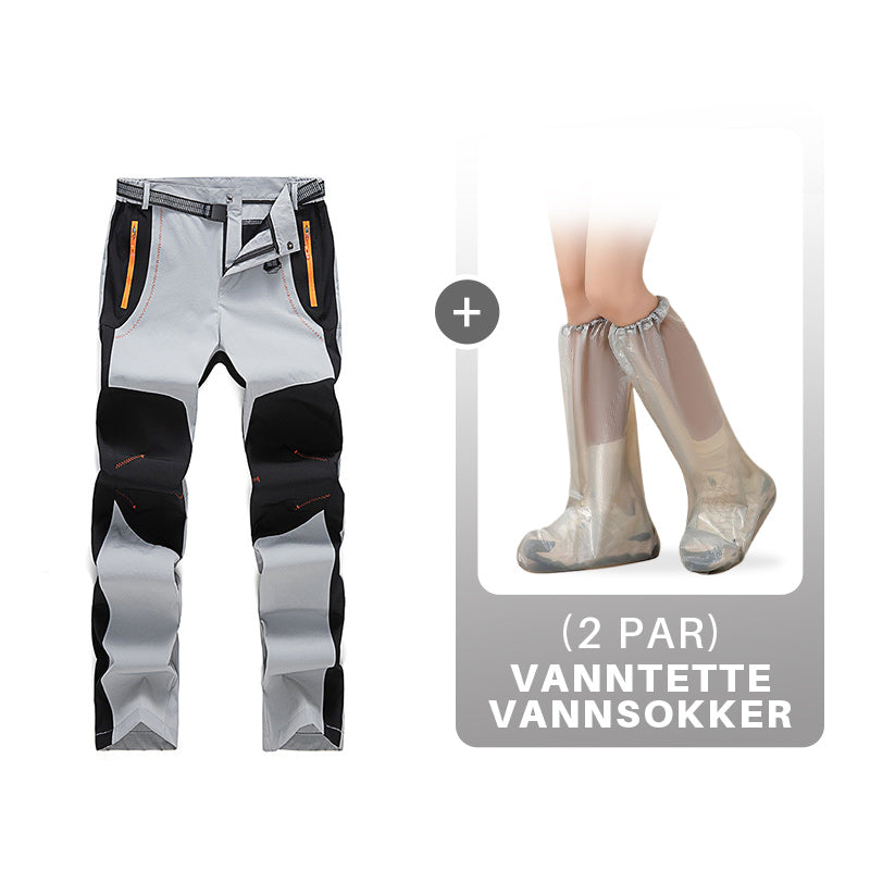 Vindtett vanntett, varm, elastisk midje turbukse
