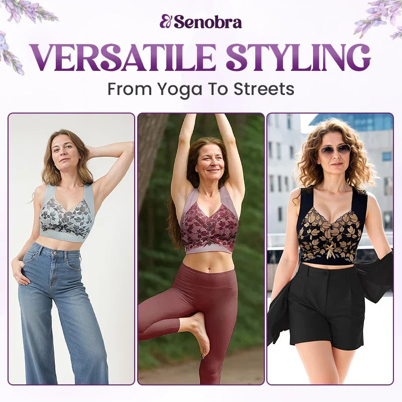 🔥Siste dag for å kjøpe 1 få 2 gratis🔥Versatile Comfy Lift & Flex Lacy Lacy Bra Top