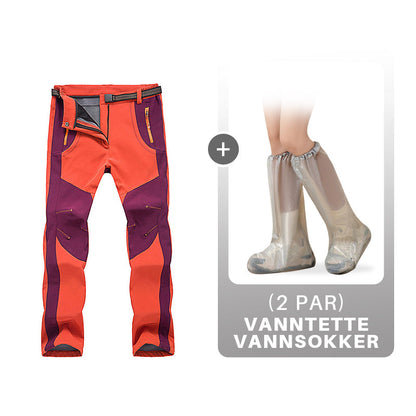 Vindtett vanntett, varm, elastisk midje turbukse