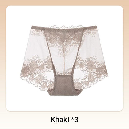 💥Håndheklet blonder med høy høyde Boxer Briefs for kvinner