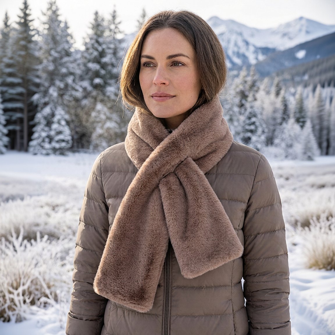 【Kjøp 1 få 1 gratis】🧣 Skjerf med åpen hals og glidelåslomme fra Sprigs