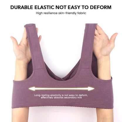 🔥Siste dag Kjøp 1 og få 2 gratis🔥Design for Senior-BH i bomull med frontlukking