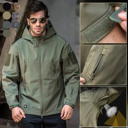 💥 50% RABATT 🌧️🧥 Vanntett & Isolert Friluftsjakke for Menn – Laget for Vind og Regn, Varm & Allsidig ❄️🔥