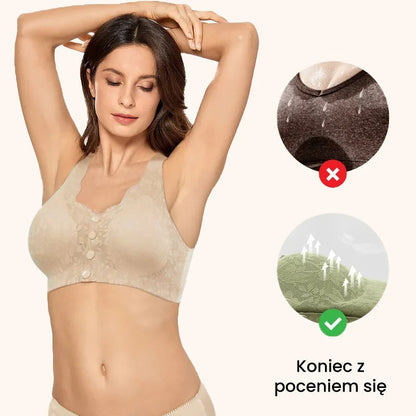 🔥Kjøp 1 – få 1 gratis✨👙 Sømløs BH med lukking foran for damer | Usynlig under klærne – komfort hele dagen