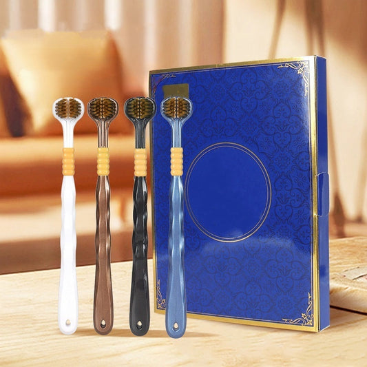 🦷Триглава четка за зъби с многоъгълно почистване