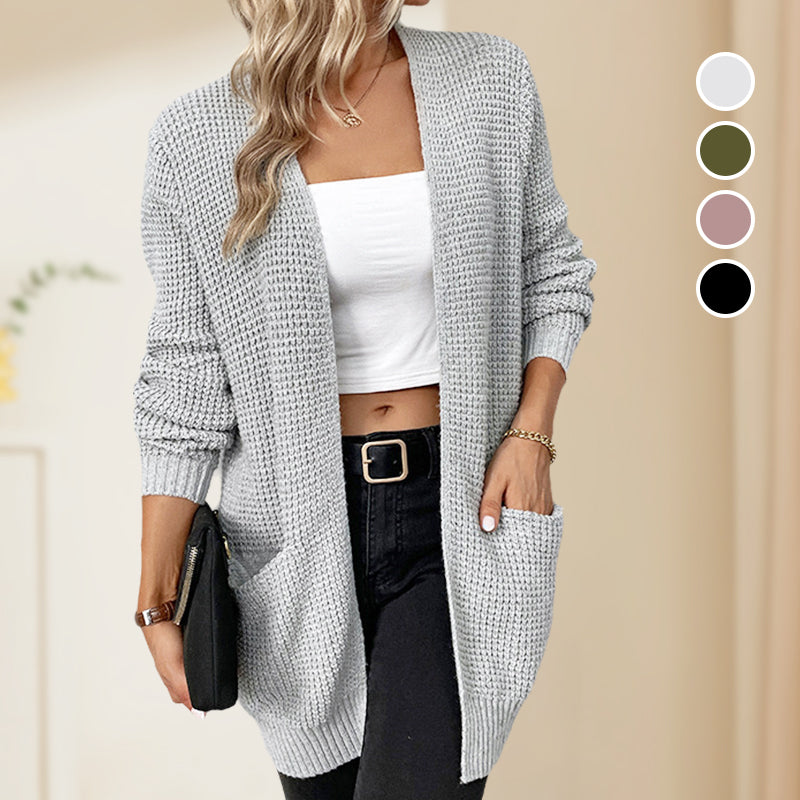 Women's Casual Knit Cardigan Sweater with Pockets