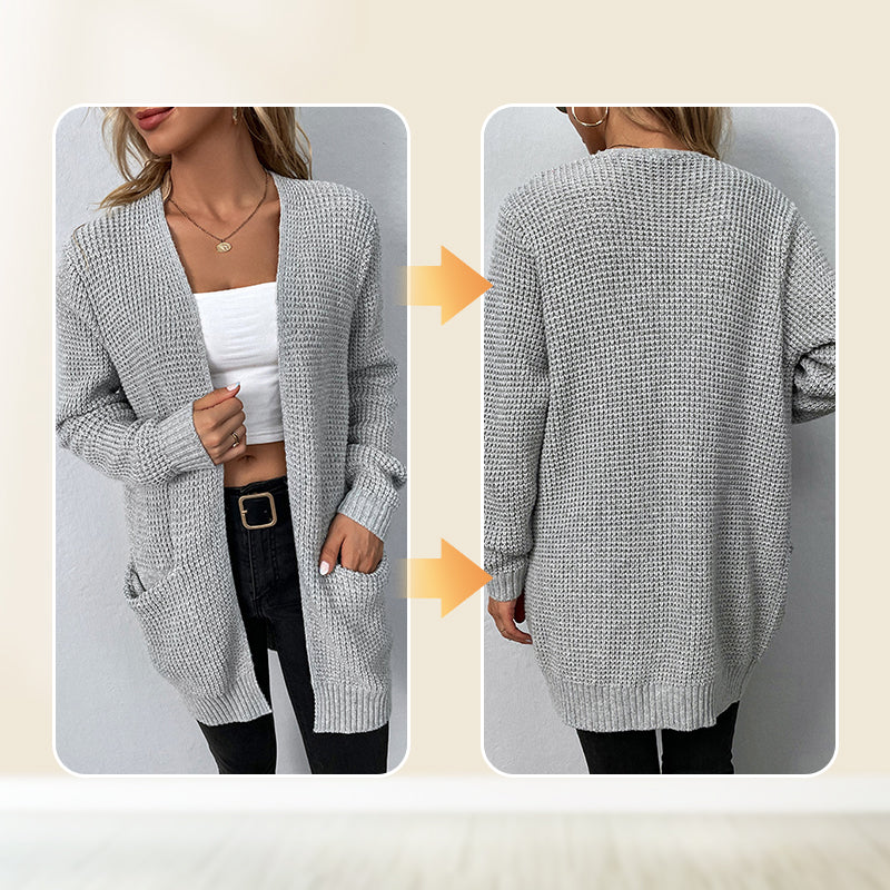 Women's Casual Knit Cardigan Sweater with Pockets