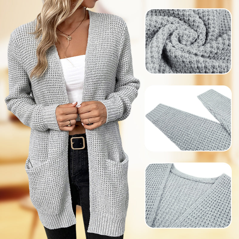 Women's Casual Knit Cardigan Sweater with Pockets