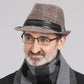 Удебелена джаз шапка за мъже на средна възраст