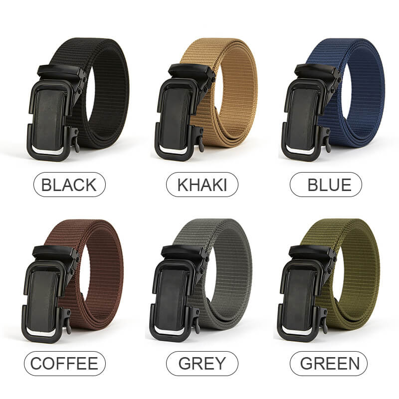 Automatic buckle training outdoor belt