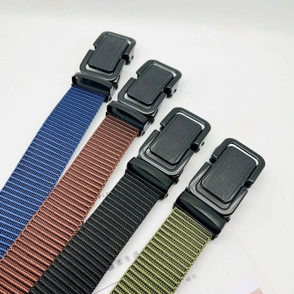 Automatic buckle training outdoor belt