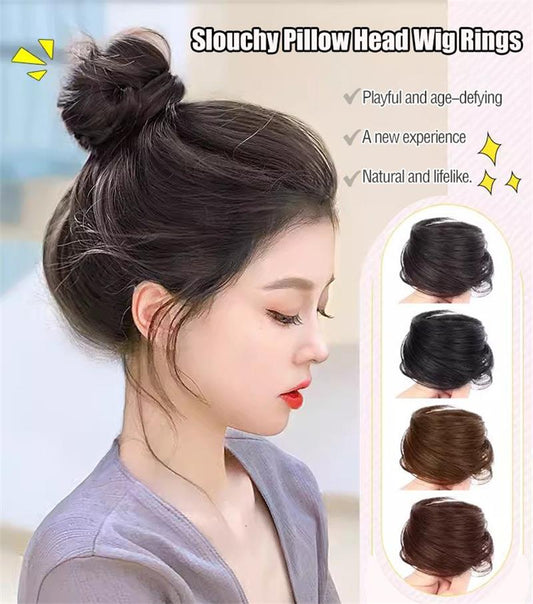 Elastic Straight Hair Bun Ring