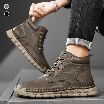 Мъжки Anti-slip Lace-Up Mid-Top ботуши