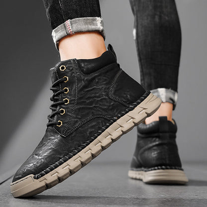 Мъжки Anti-slip Lace-Up Mid-Top ботуши