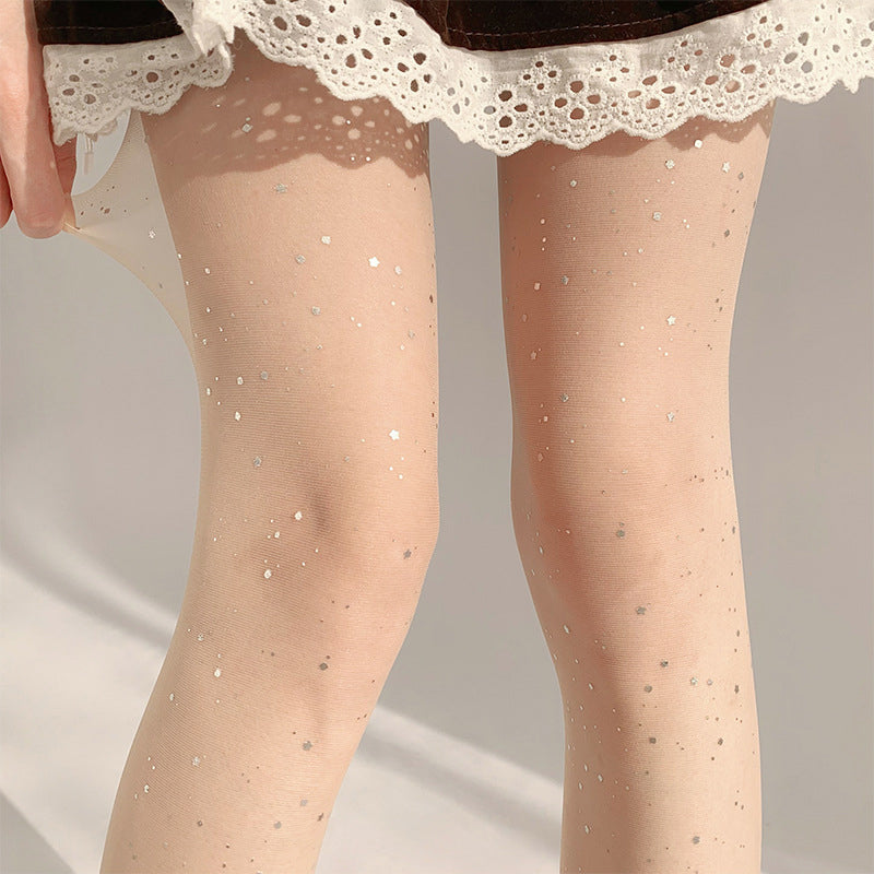 【1 +1 gratis】🎉 Fasjonable glittersokker for kvinner