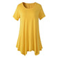 🔥Дамска свободна тениска с къс ръкав и средна дължина