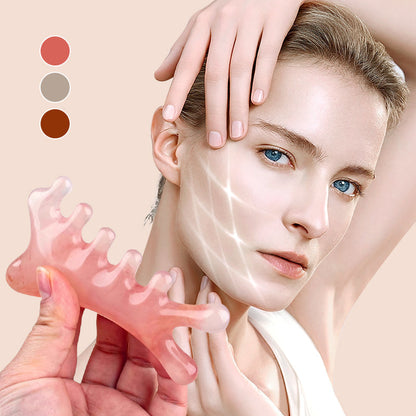 🙋‍♀️Многофункционален гребен за масаж на скалпа Gua Sha Tool