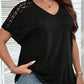 🌿Женски V -образни ежедневни върхове с V -оформен ръкав