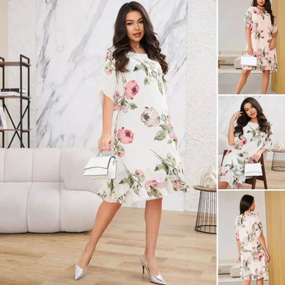 Пролетна нова рокля от шифон 💕 Blush Petal Fluttering Chiffon Dress