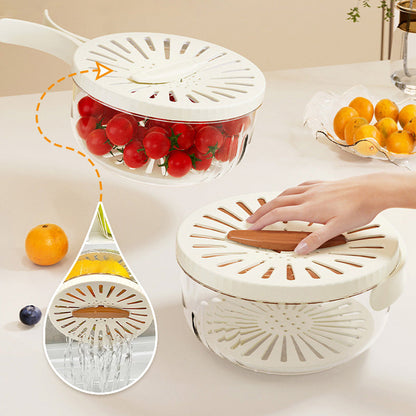 Многофункционална кошница за отцеждане с капак🥗