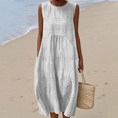 ✨S-4XL👗Дамска ежедневна рокля без ръкави